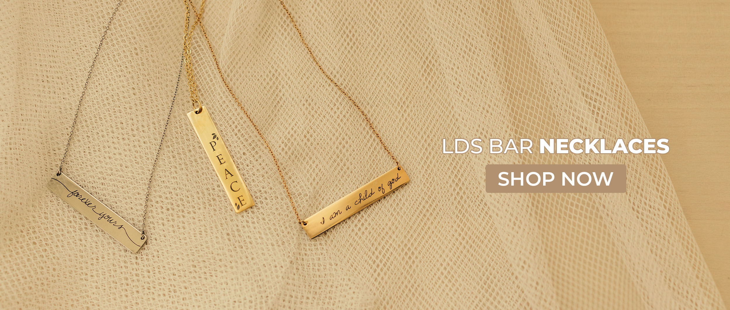 LDS Jewelry - Bar Necklaces