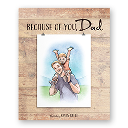 Because of You, Dad fathers day book, fathers day gift,
