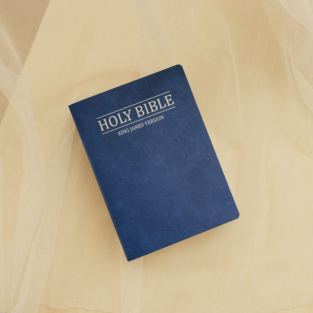 Leatherette Bible - Blue - LDP-LSC-B-B-BLU
