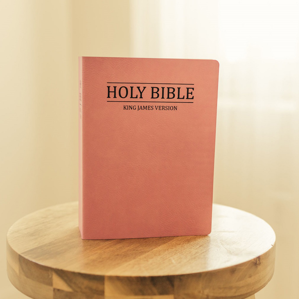 Leatherette Bible - Pink - LDP-LSC-B-B-PNK