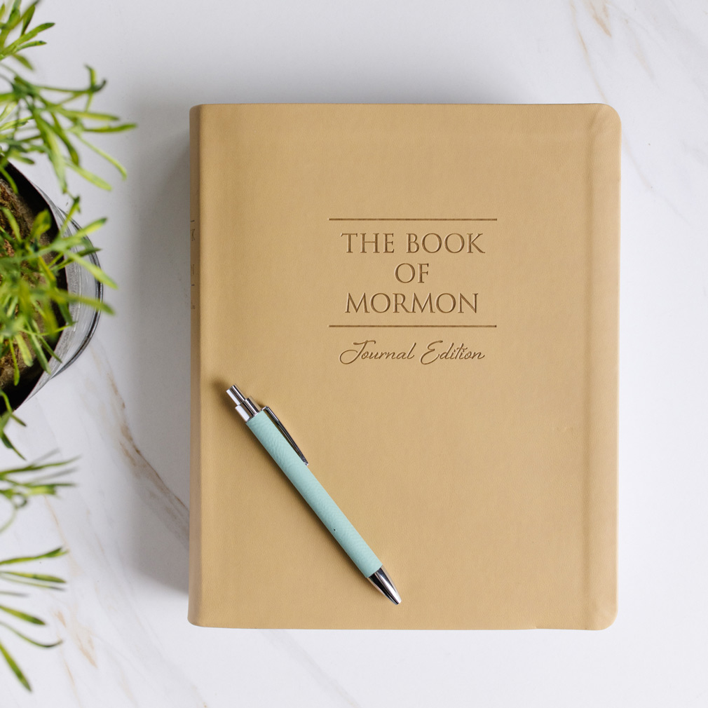 The Book of Mormon Faux Leather Journal Edition - Large Print - DBD-5215042