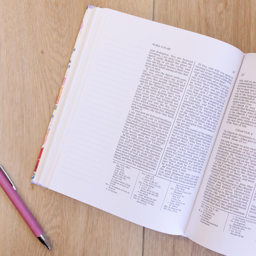 The Book of Mormon Journal Edition - Pink Floral - DBD-5219867