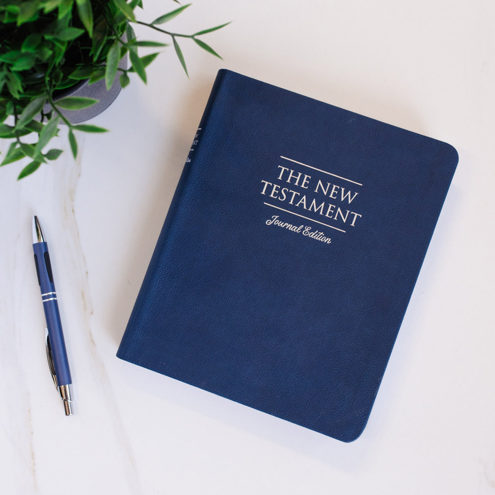 The New Testament Journal Edition - Faux Leather Blue - DBD-6001740