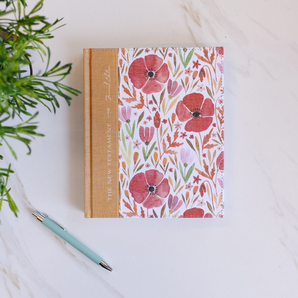 The New Testament Journal Edition - Red Floral - DBD-6001807