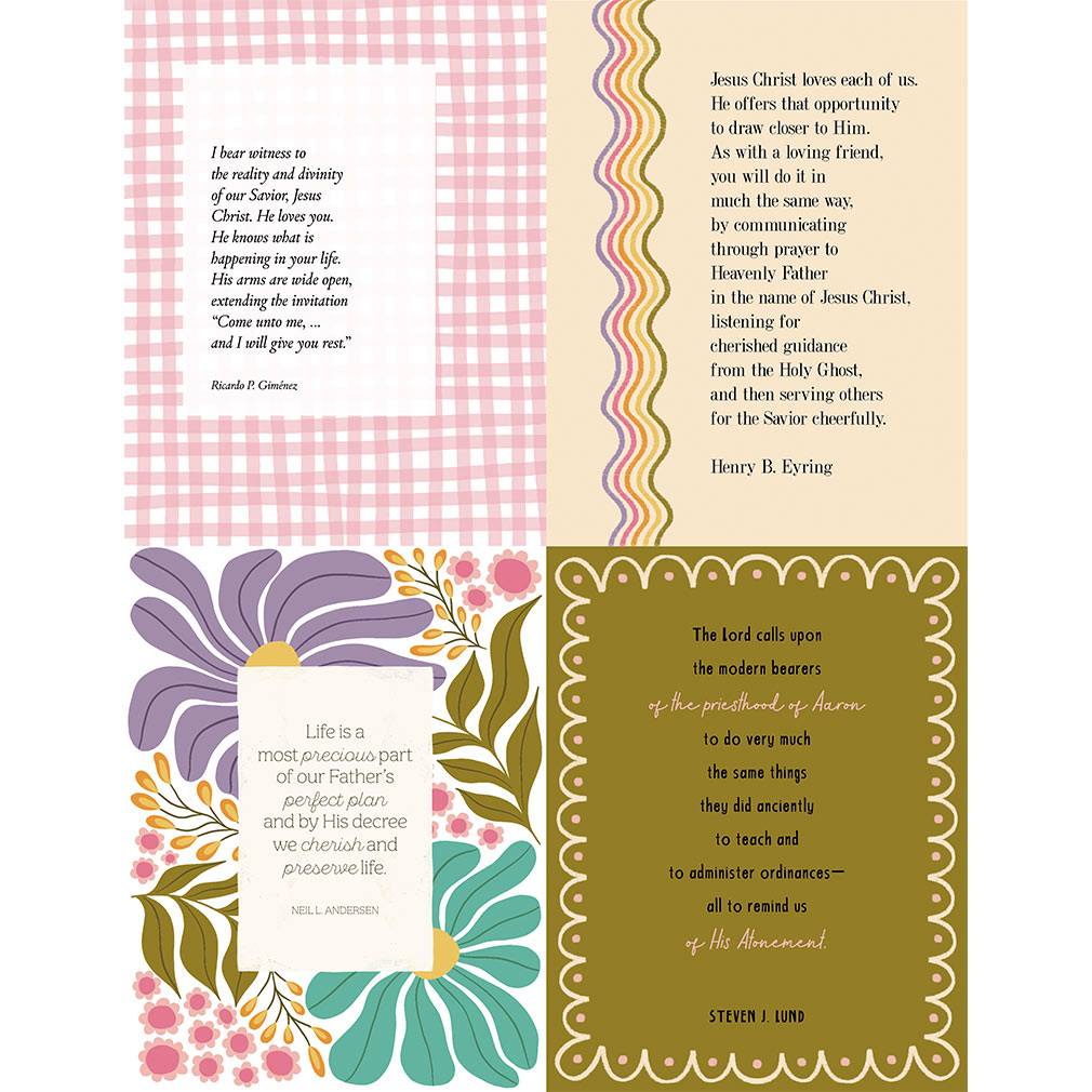 April 2025 General Conference Quotes Color - Digital Download - LDPD-PBL-GCP-APR25-QUOTE-COLOR