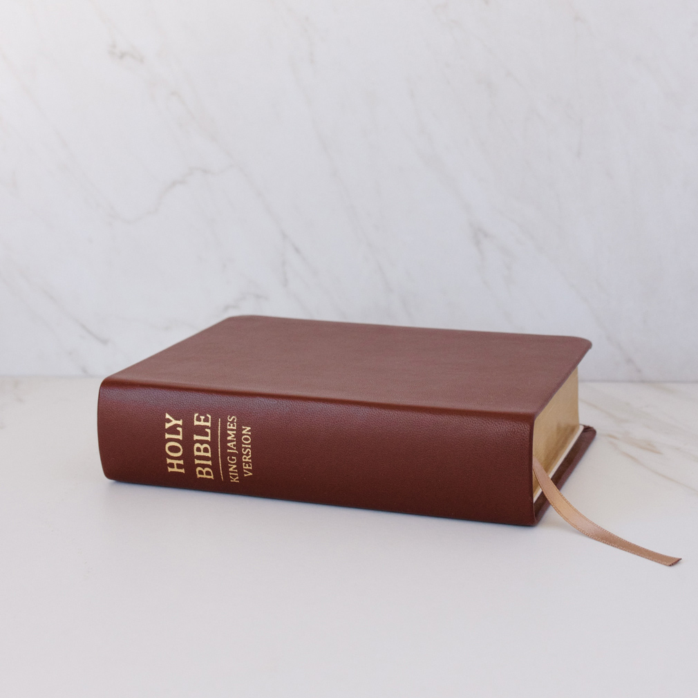 Pre-Made Hand-Bound Genuine Leather Bible - Rustic Brown - LDP-HB-RB-RBR-PM