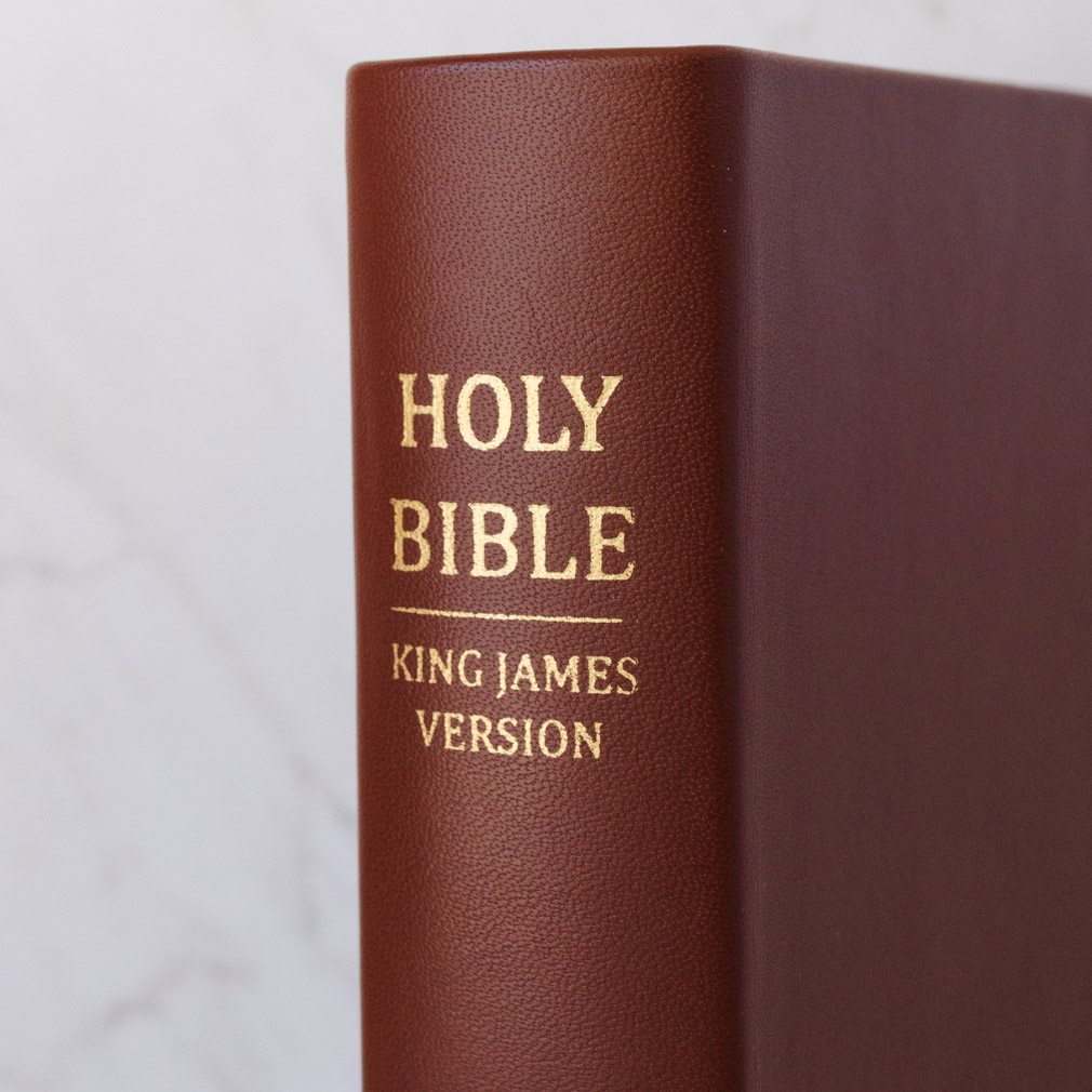 Pre-Made Hand-Bound Genuine Leather Bible - Rustic Brown - LDP-HB-RB-RBR-PM