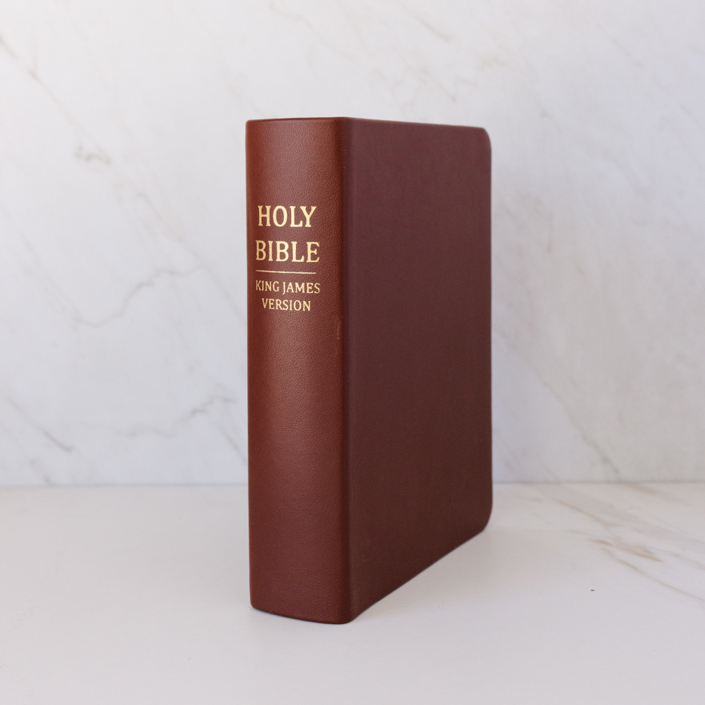 Pre-Made Hand-Bound Genuine Leather Bible - Rustic Brown - LDP-HB-RB-RBR-PM