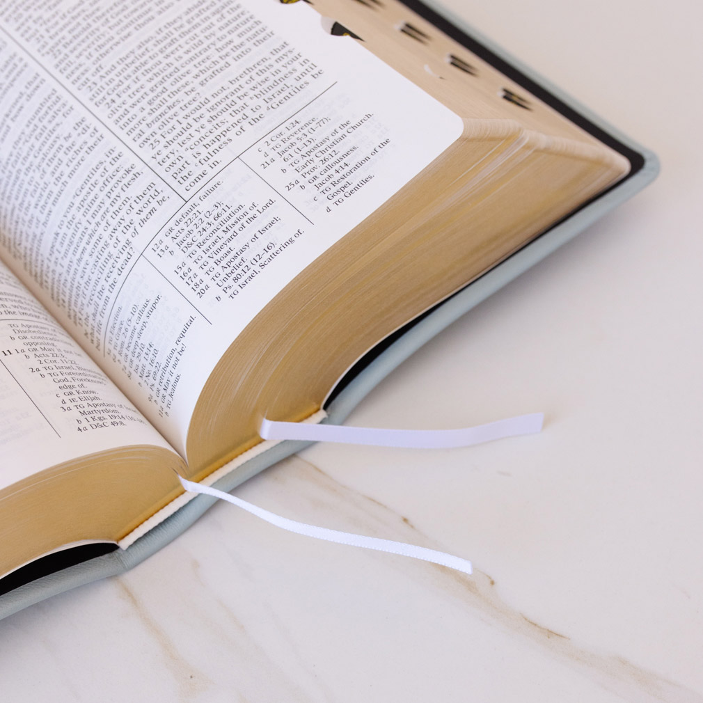 Pre-Made Hand-Bound Genuine Leather Quad - Baby Blue - LDP-HB-RQ-BBL-PM