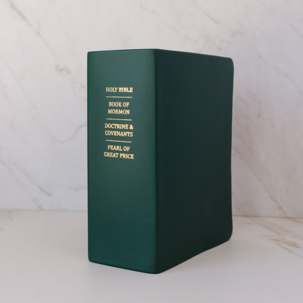 Pre-Made Hand-Bound Genuine Leather Quad - Emerald Green - LDP-HB-RQ-EGN-PM