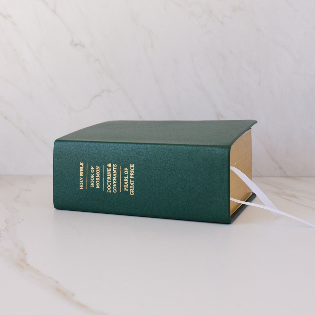 Pre-Made Hand-Bound Genuine Leather Quad - Emerald Green - LDP-HB-RQ-EGN-PM