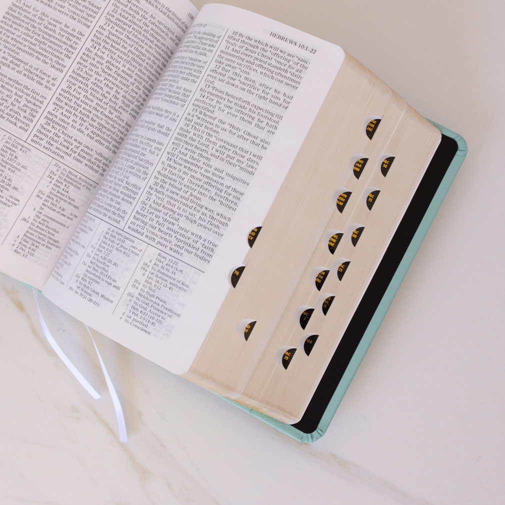 Pre-Made Hand-Bound Genuine Leather Quad - Light Turquoise - LDP-HB-RQ-LTQ-PM