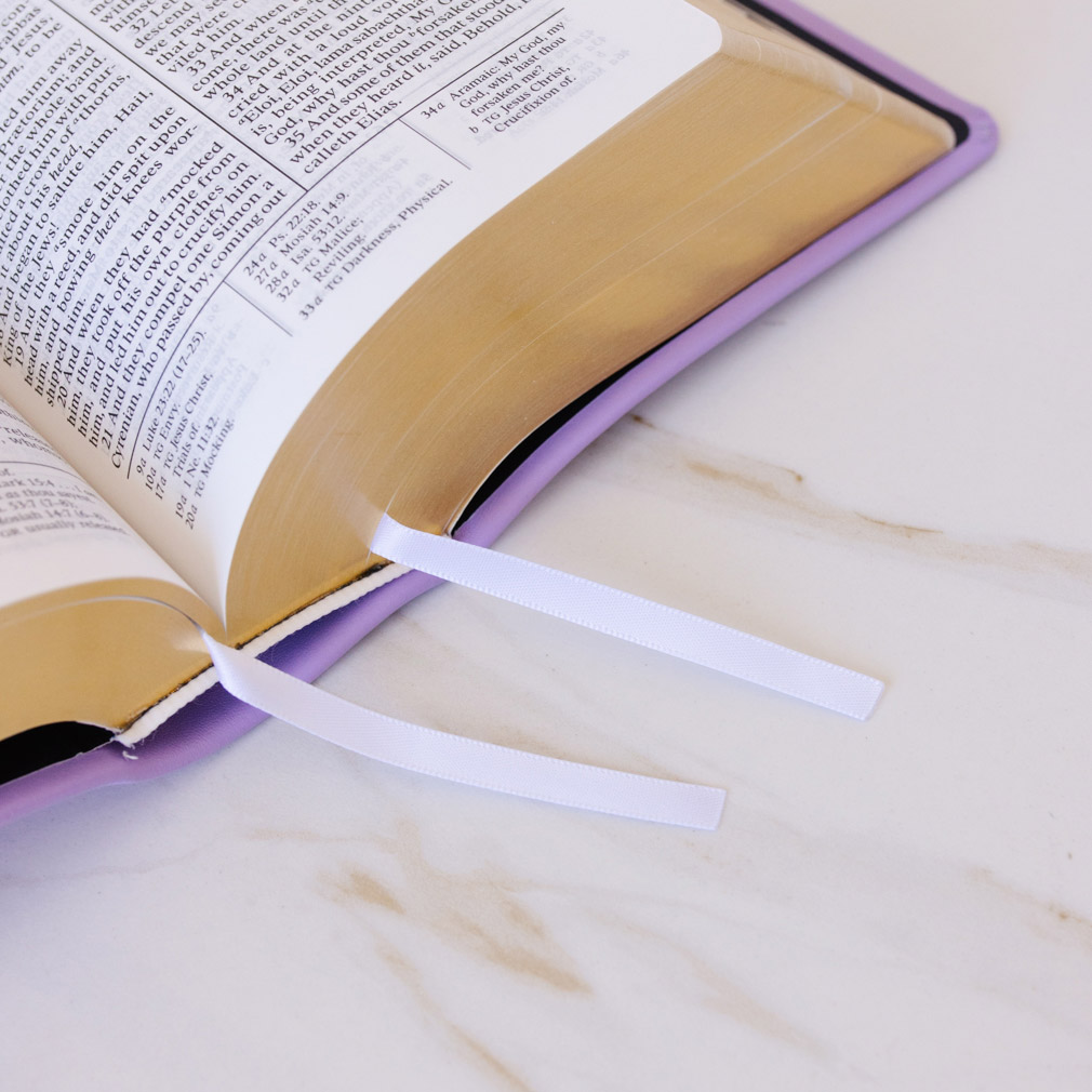 Pre-Made Hand-Bound Genuine Leather Quad - Lavender - LDP-HB-RQ-LVD-PM