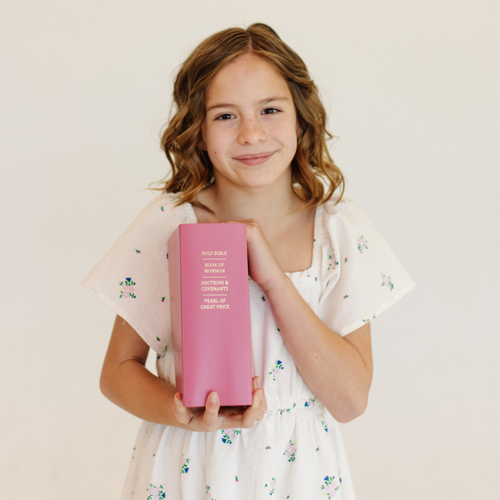 Hand-Bound Genuine Leather Quad - Pink - LDP-HB-RQ-PNK