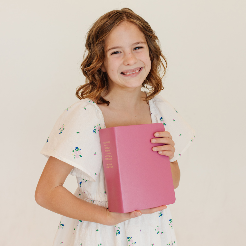 Hand-Bound Genuine Leather Quad - Pink - LDP-HB-RQ-PNK