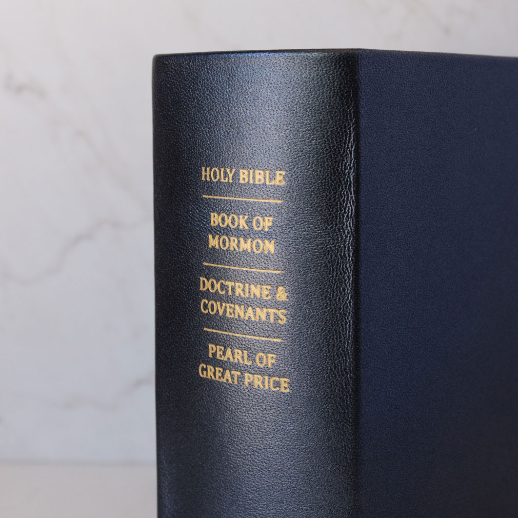 Pre-Made Hand-Bound Genuine Leather Quad - Pearlized Gunmetal - LDP-HB-RQ-PZM-PM