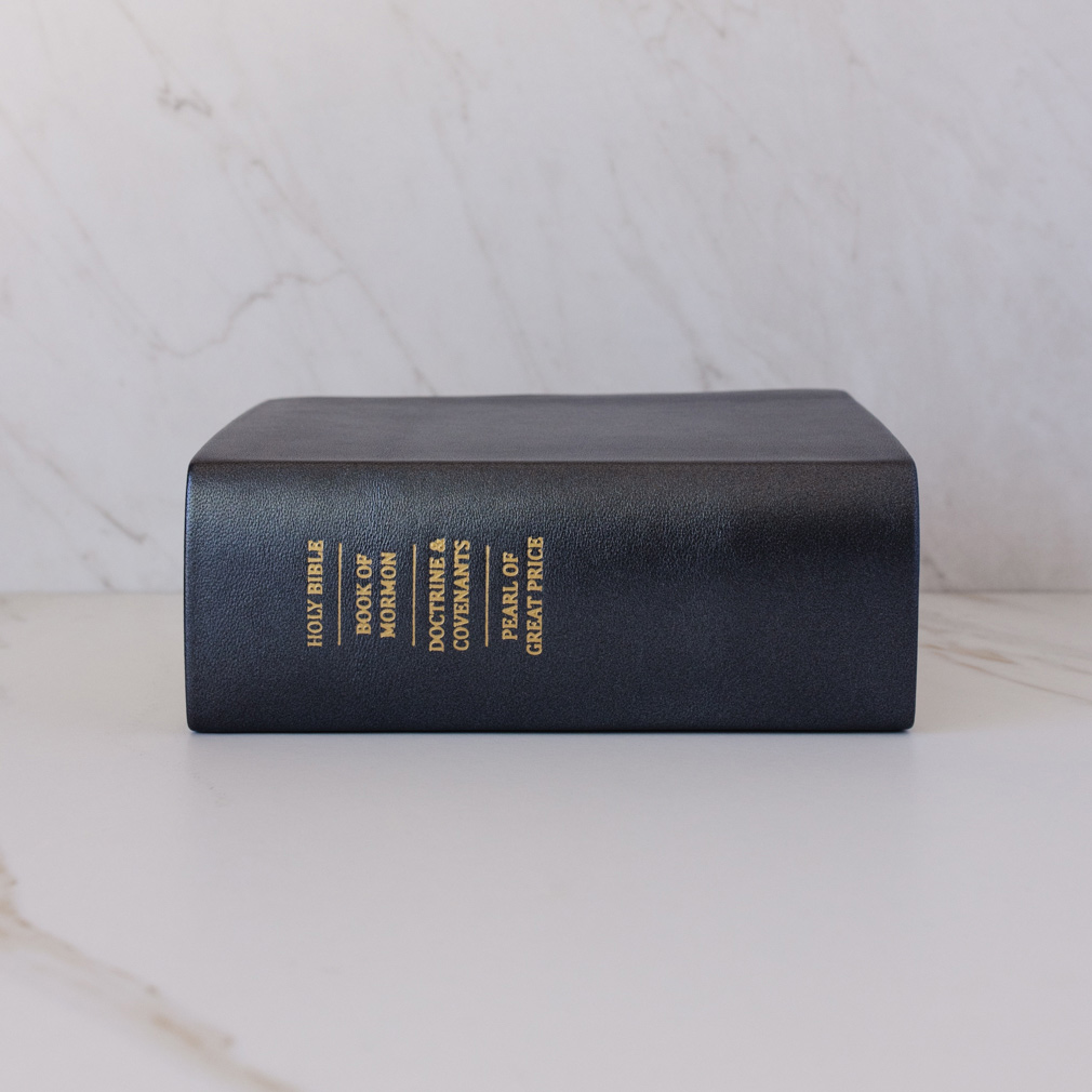 Pre-Made Hand-Bound Genuine Leather Quad - Pearlized Gunmetal - LDP-HB-RQ-PZM-PM