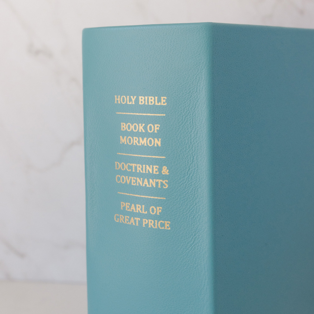 Pre-Made Hand-Bound Genuine Leather Quad - Teal - LDP-HB-RQ-TEL-PM