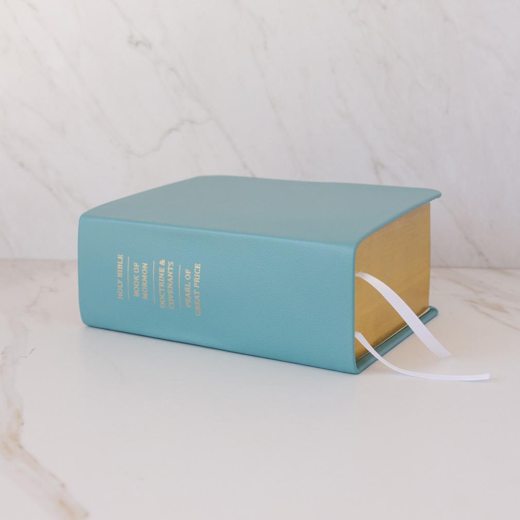 Pre-Made Hand-Bound Genuine Leather Quad - Teal - LDP-HB-RQ-TEL-PM