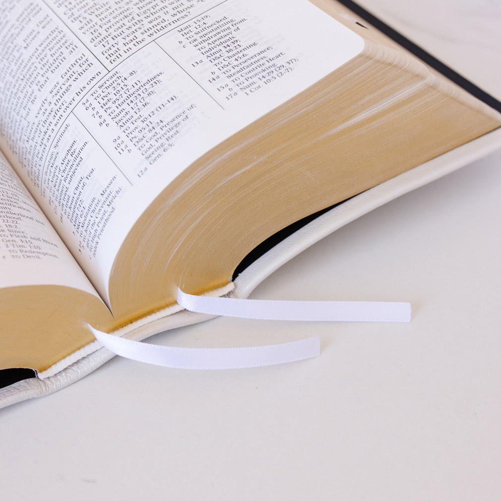 Pre-Made Hand-Bound Genuine Leather Quad - White - LDP-HB-RQ-WHT-PM