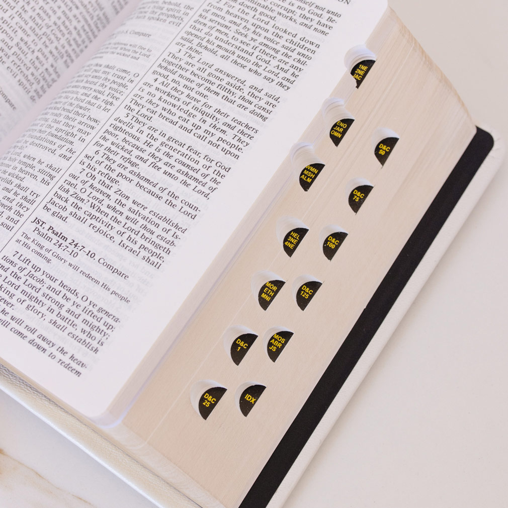 Pre-Made Hand-Bound Genuine Leather Quad - White - LDP-HB-RQ-WHT-PM