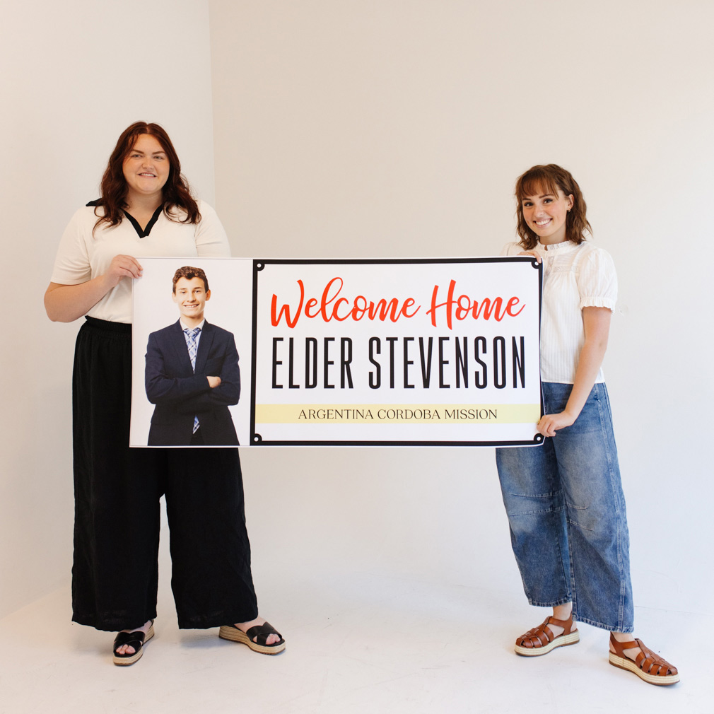 Photo Missionary Welcome Home Banner - LDP-MSPST-PHOTO