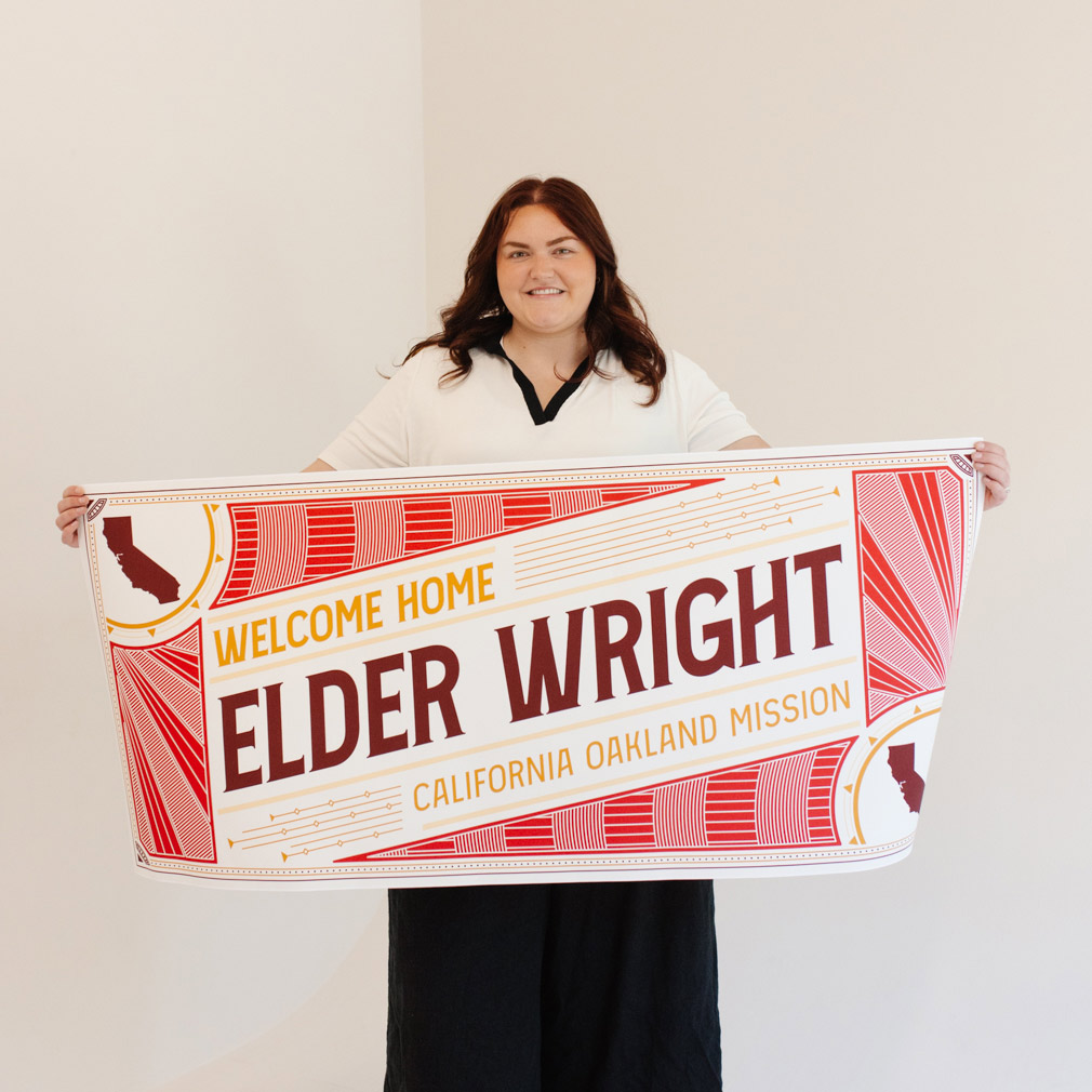 Sunburst Missionary Welcome Home Banner - LDP-MSPST-SUN