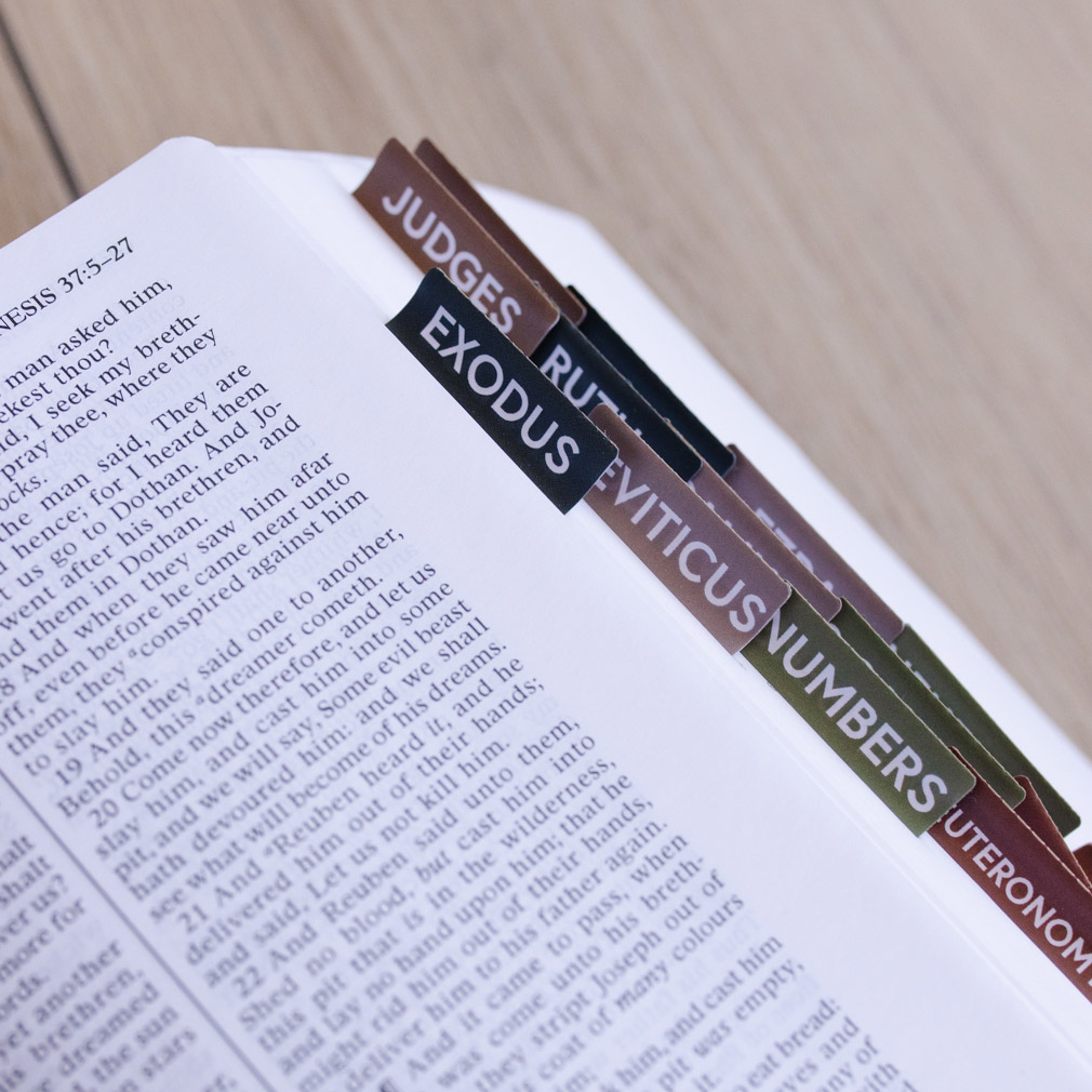Bible Scripture Tabs - Earth Tones - LDP-TAB-BIB-ET