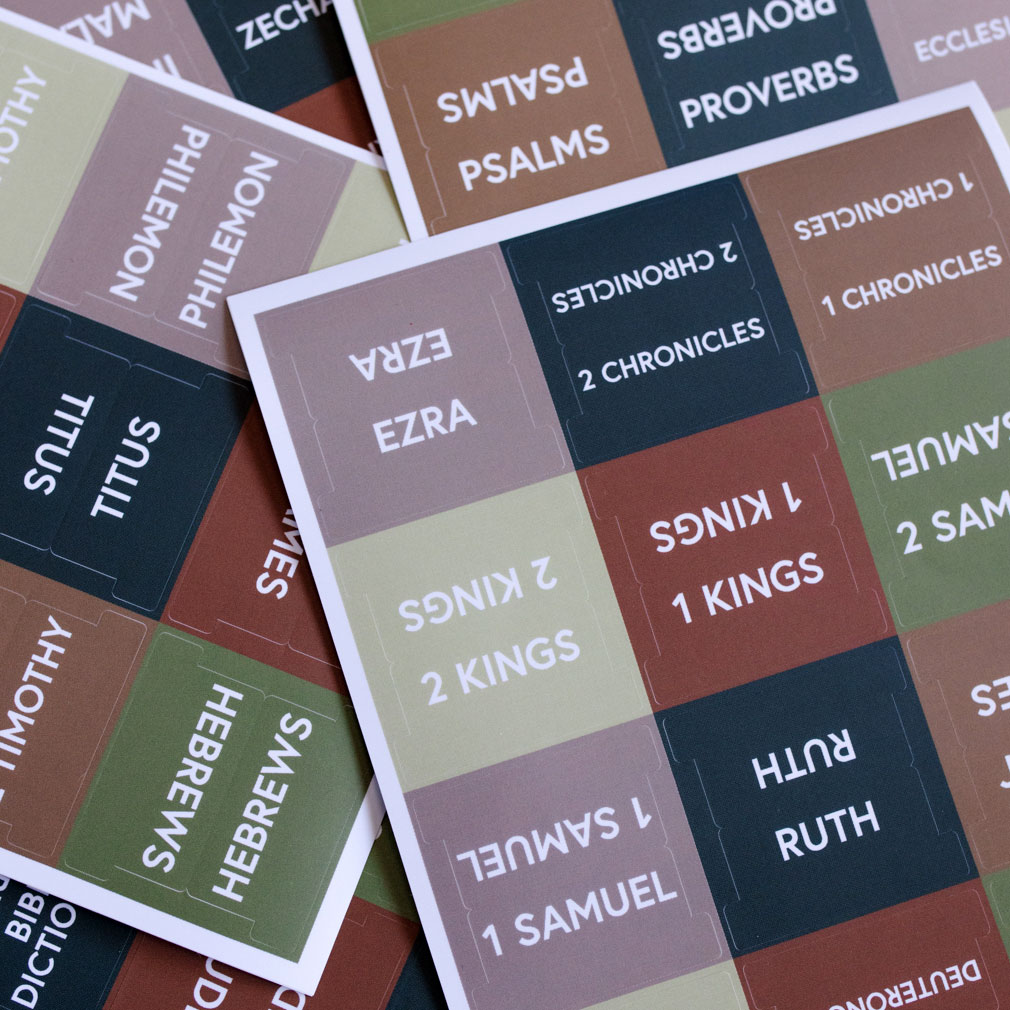 Bible Scripture Tabs - Earth Tones - LDP-TAB-BIB-ET