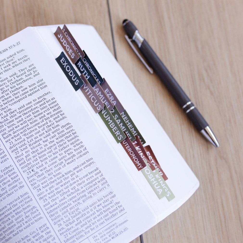 Bible Scripture Tabs - Earth Tones - LDP-TAB-BIB-ET