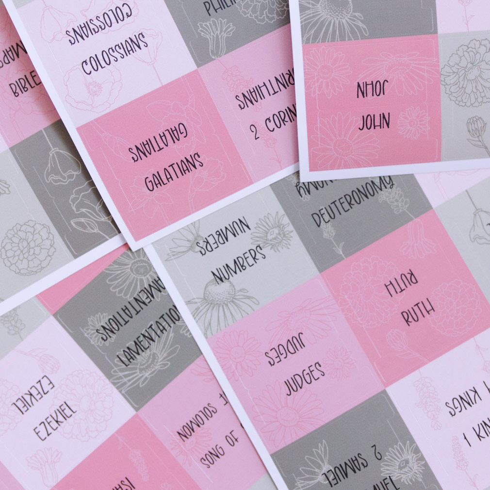 Bible Scripture Tabs - Floral - LDP-TAB-BIB-FL