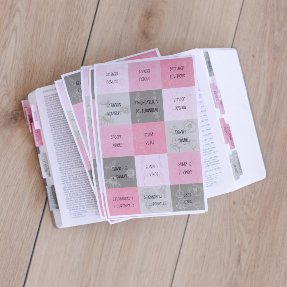 Bible Scripture Tabs - Floral - LDP-TAB-BIB-FL