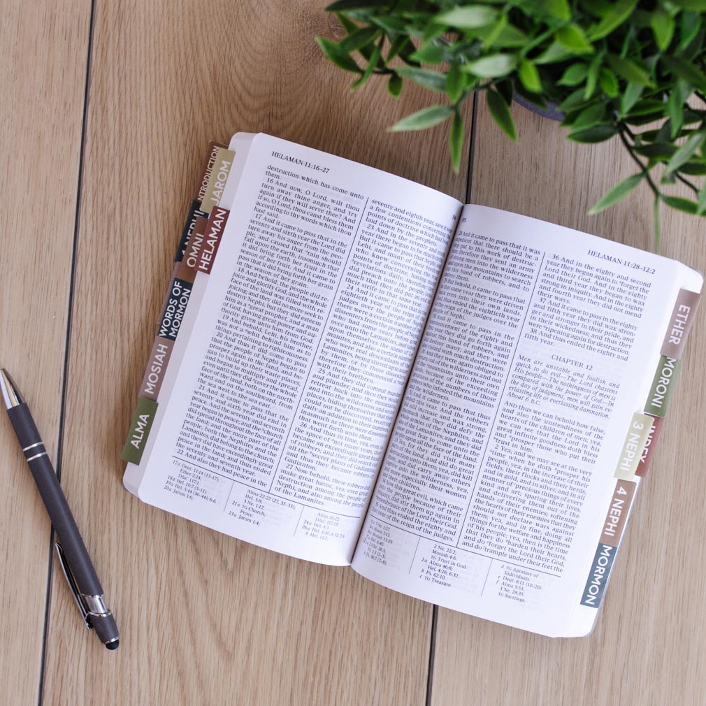 Book of Mormon Scripture Tabs - Earth Tones - LDP-TAB-BOM-ET