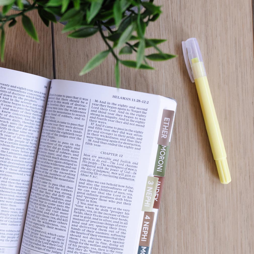 Book of Mormon Scripture Tabs - Earth Tones - LDP-TAB-BOM-ET
