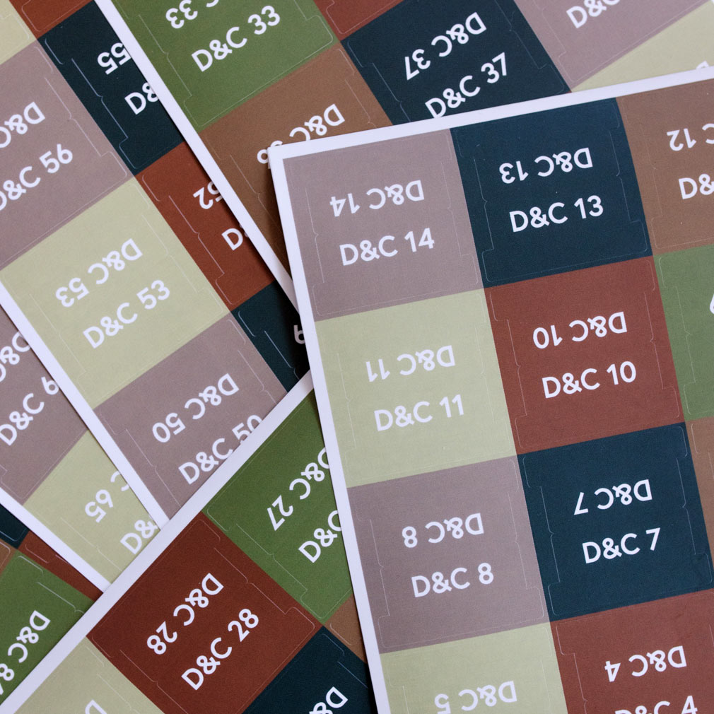 Doctrine and Covenants Scripture Tabs - Earth Tones - LDP-TAB-DC-ET