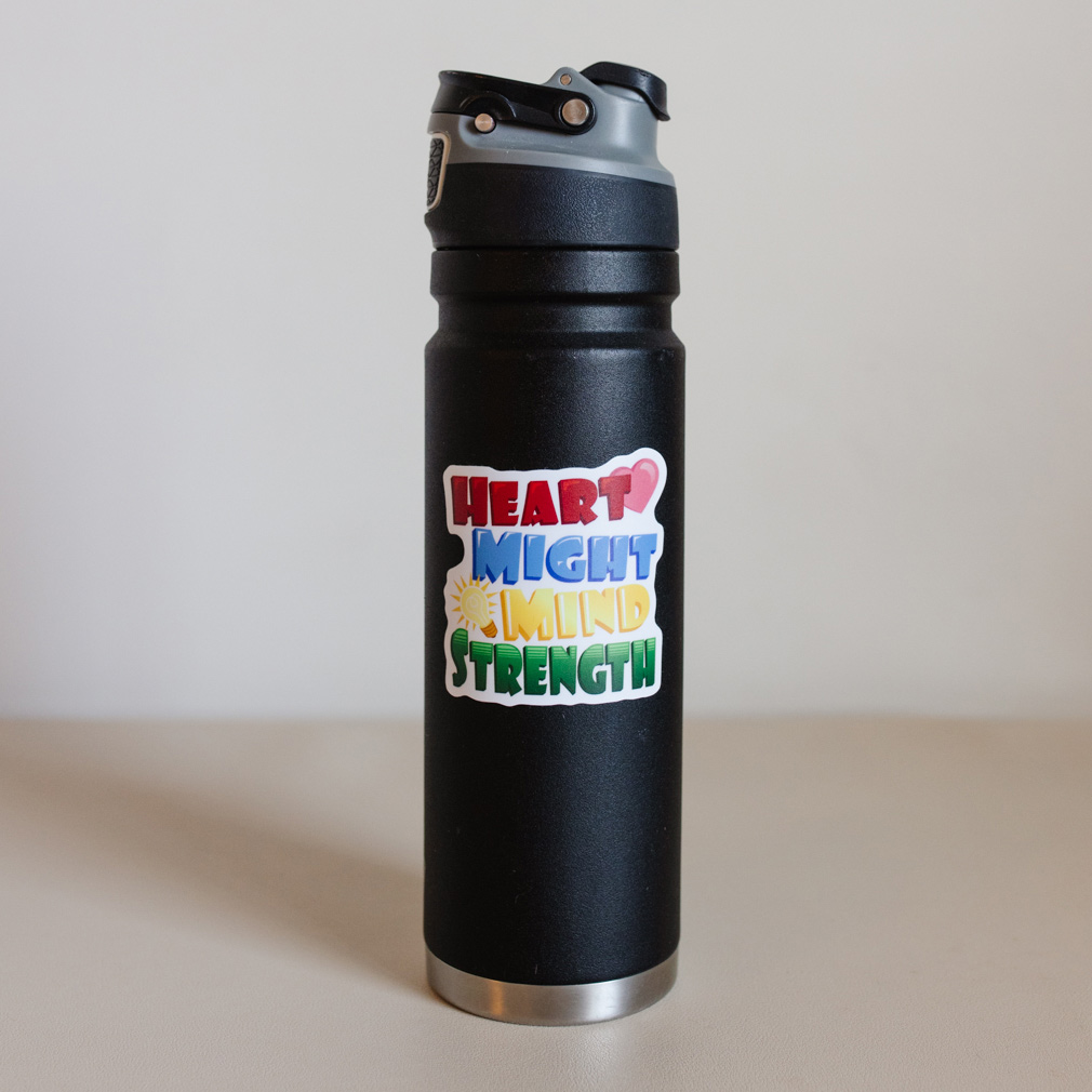 Heart Might Mind Strength Vinyl Sticker - LDP-VS-HMMS