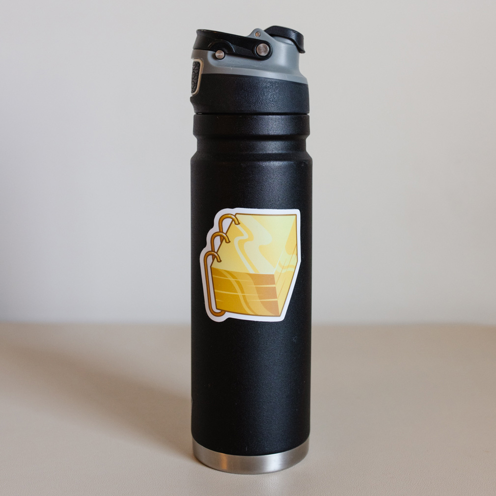 Gold Plates Vinyl Sticker - LDP-VS-PLATES