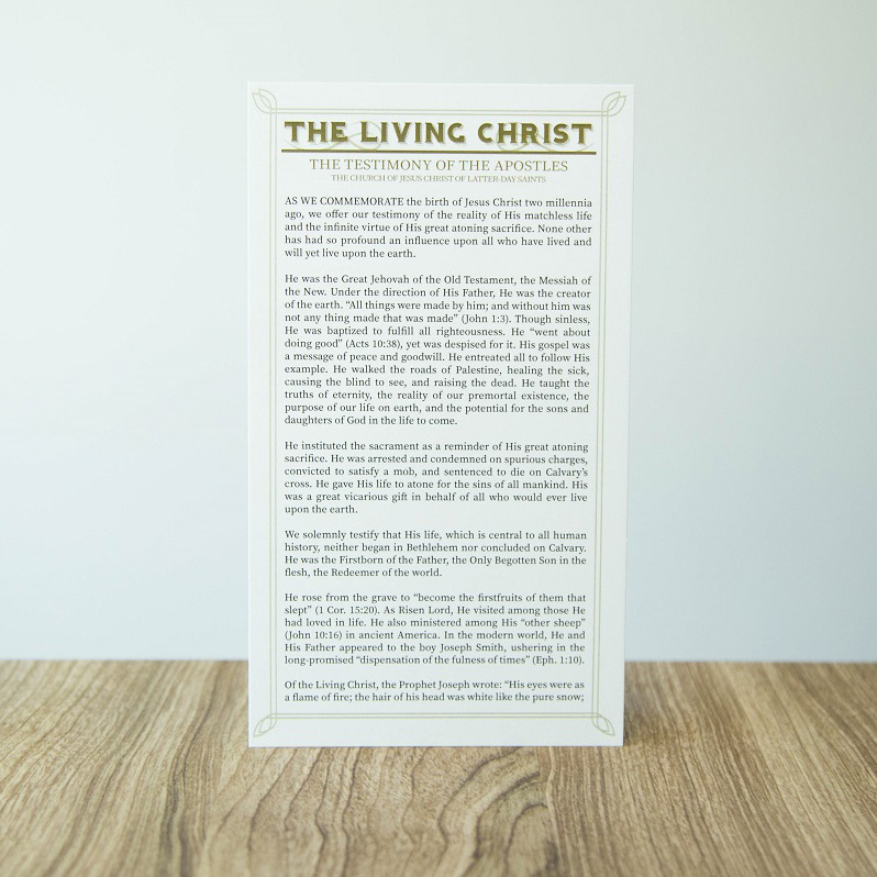 The Living Christ Bookmark - LDP-BKMK326