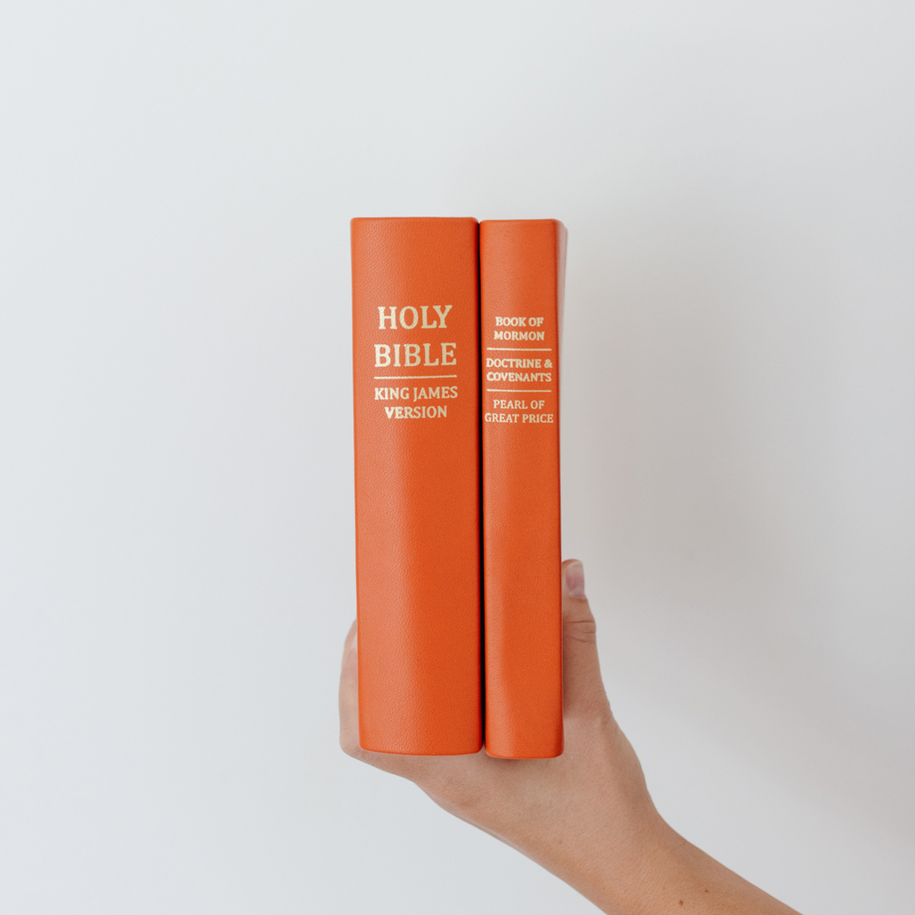 Hand-Bound Genuine Leather Bible - Marigold Orange - LDP-HB-RB-MGO