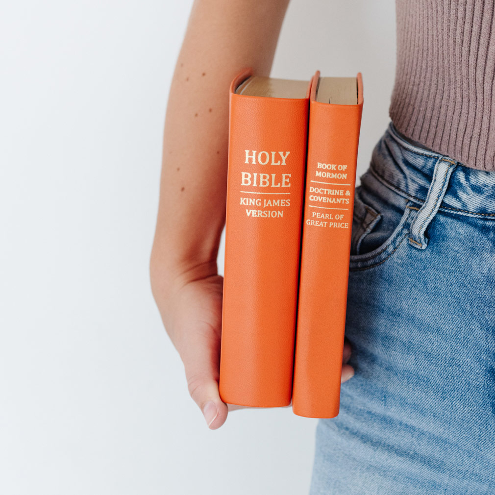 Hand-Bound Genuine Leather Bible - Marigold Orange - LDP-HB-RB-MGO