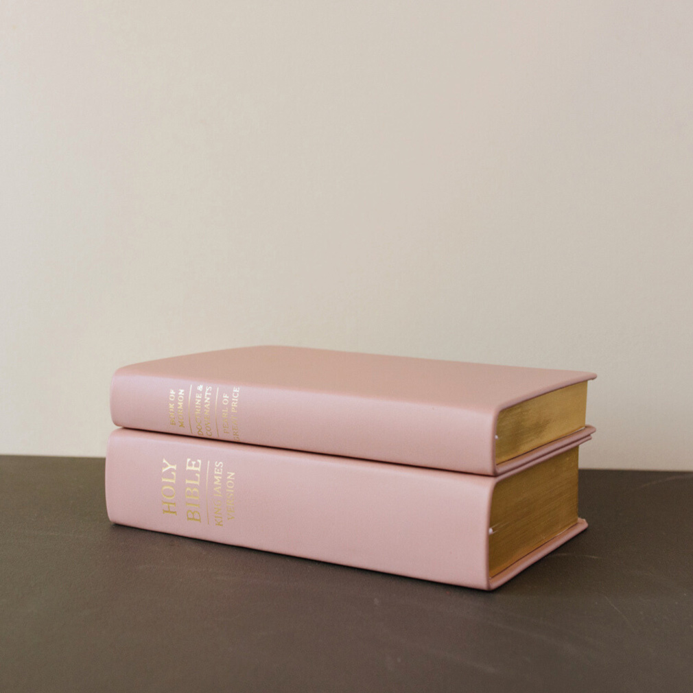 Hand-Bound Genuine Leather Bible - Blush Pink - LDP-HB-RB-BPK