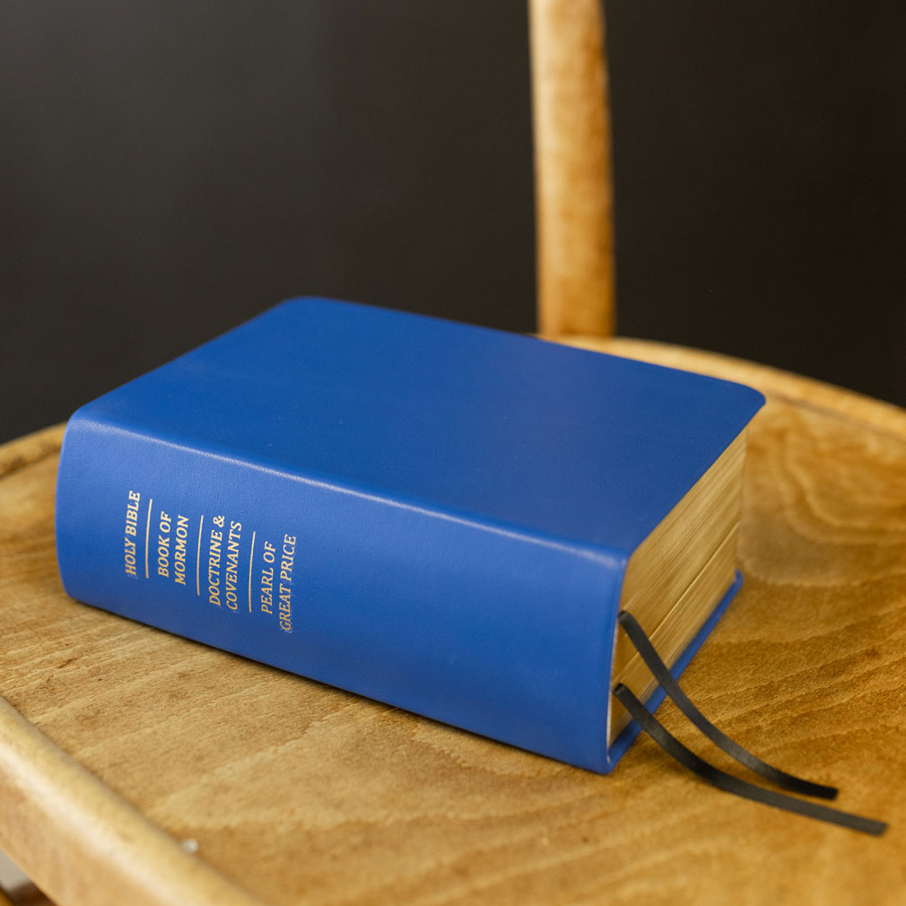 Standard Canvas Scripture Case (Ocean Blue) - LDS Standard Quad