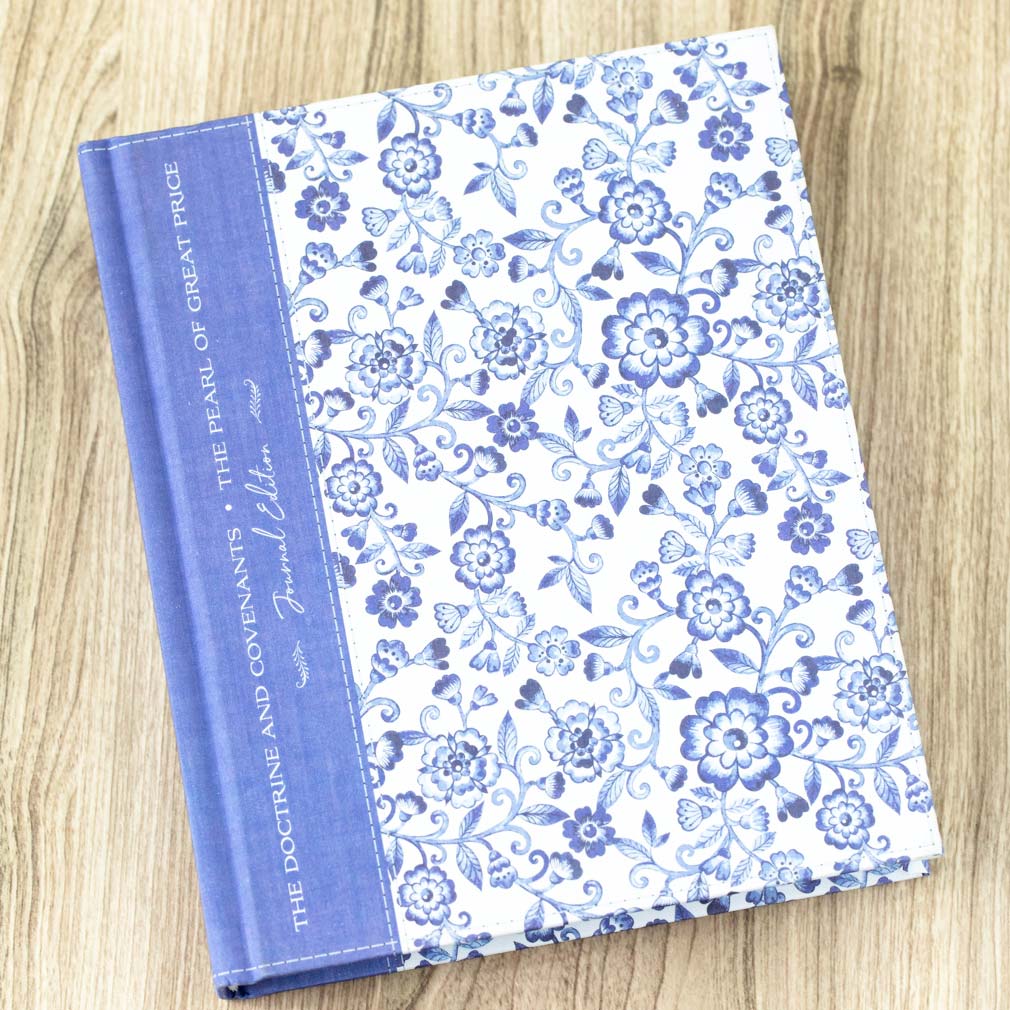 The Doctrine and Covenants and Pearl of Great Price Journal Edition - Blue Floral - DBD-5230647