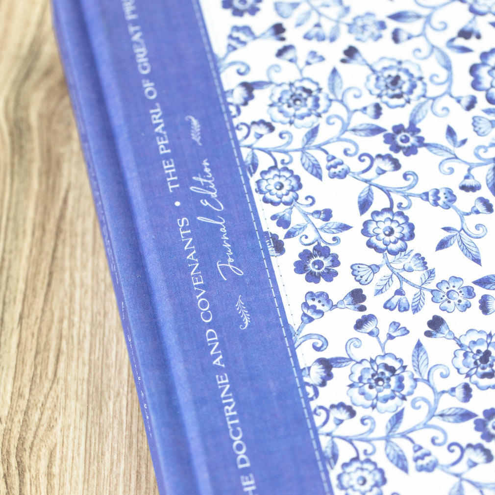 The Doctrine and Covenants and Pearl of Great Price Journal Edition - Blue Floral - DBD-5230647