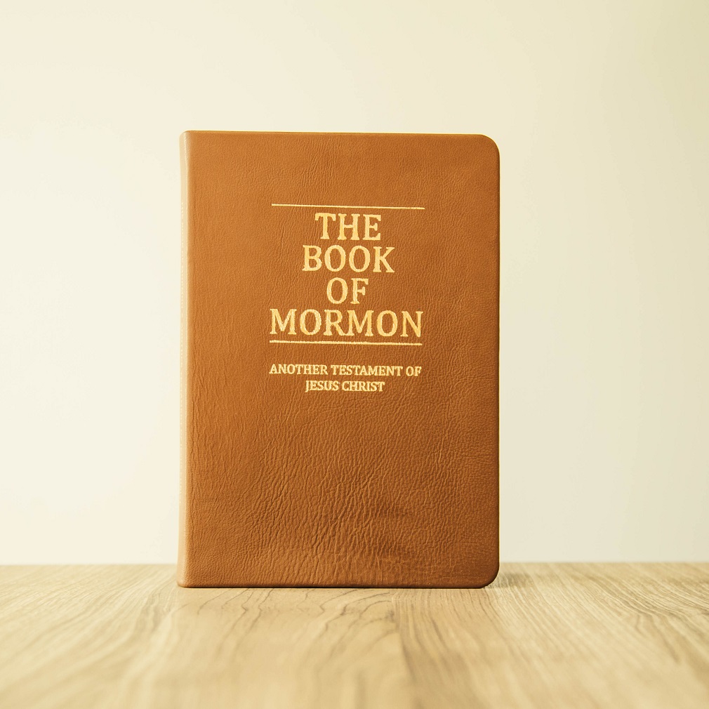 Hand-Bound Genuine Leather Book of Mormon - Carmel Brown - LDP-HB-BOM-CBR