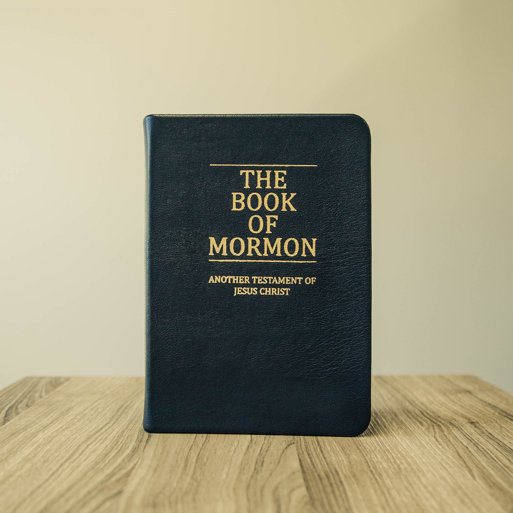 Hand-Bound Genuine Leather Book of Mormon - Navy Blue - LDP-HB-BOM-NBL