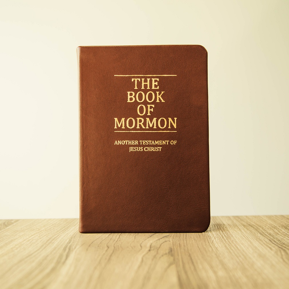 Hand-Bound Genuine Leather Book of Mormon - Rustic Brown - LDP-HB-BOM-RBR