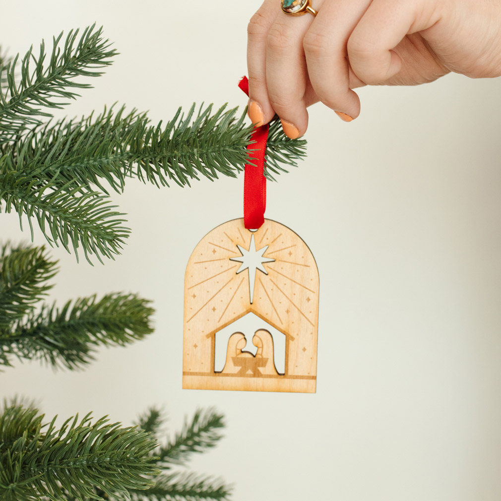 All Is Bright Nativity Ornament - LDP-ORN-NAT-AIB