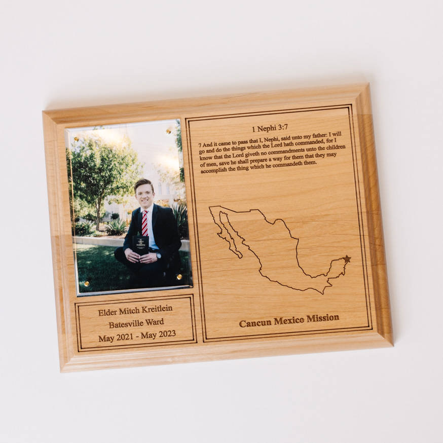 Wood Missionary Plaque - LDP-MP8X10A