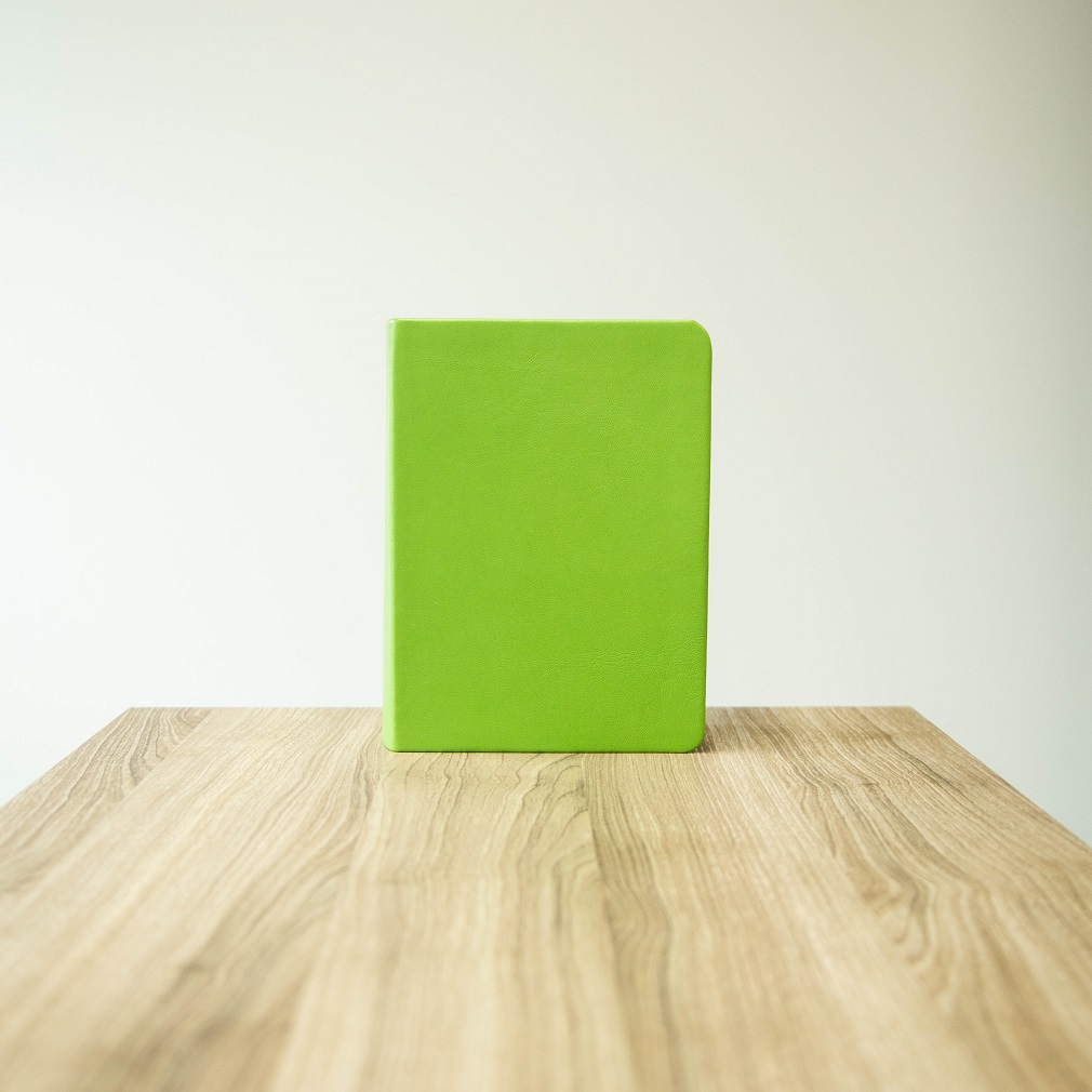 Pre-Made Hand-Bound Genuine Leather Quad - Lime Green - LDP-HB-RQ-LGN-PM